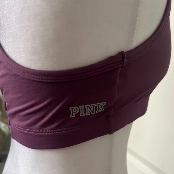 Victoria's Secret PINK Purple Ultimate Cage Front Unlined Sports Bra Medium - Picture 9 of 11